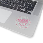 Pink Flaming Heart Stickers