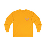 Purple Flaming Butterfly Long Sleeve