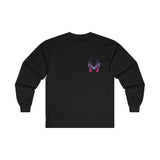 Purple Flaming Butterfly Long Sleeve