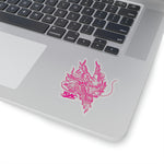 Pink Dragon Stickers